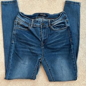 Wax Jean Blue Faded Skinny Denim